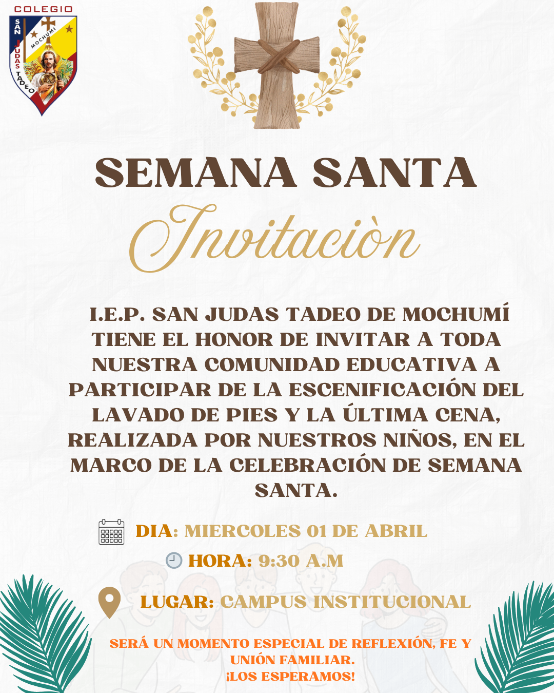 Post de Instagram Evento Juvenil Semana Santa